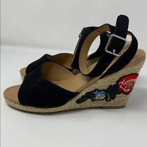 Lane Bryant | Floral Wedges | 9 Wide